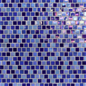 A blend of blues with a flash or iridescence
